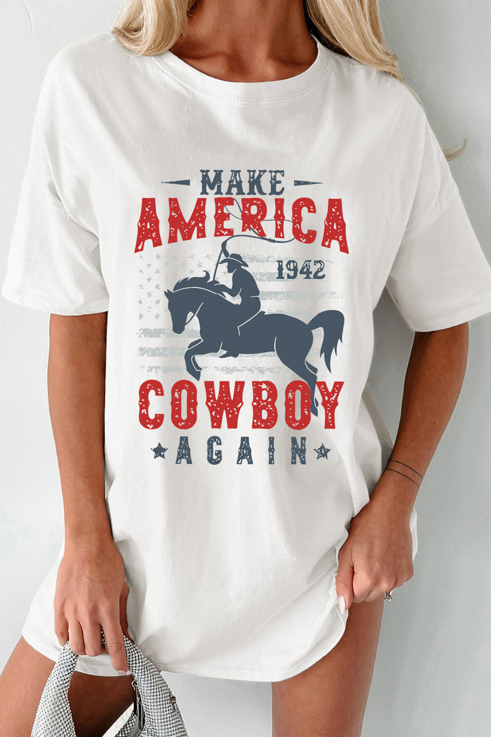 Make America Cowboy Again Short Sleeve T-Shirt