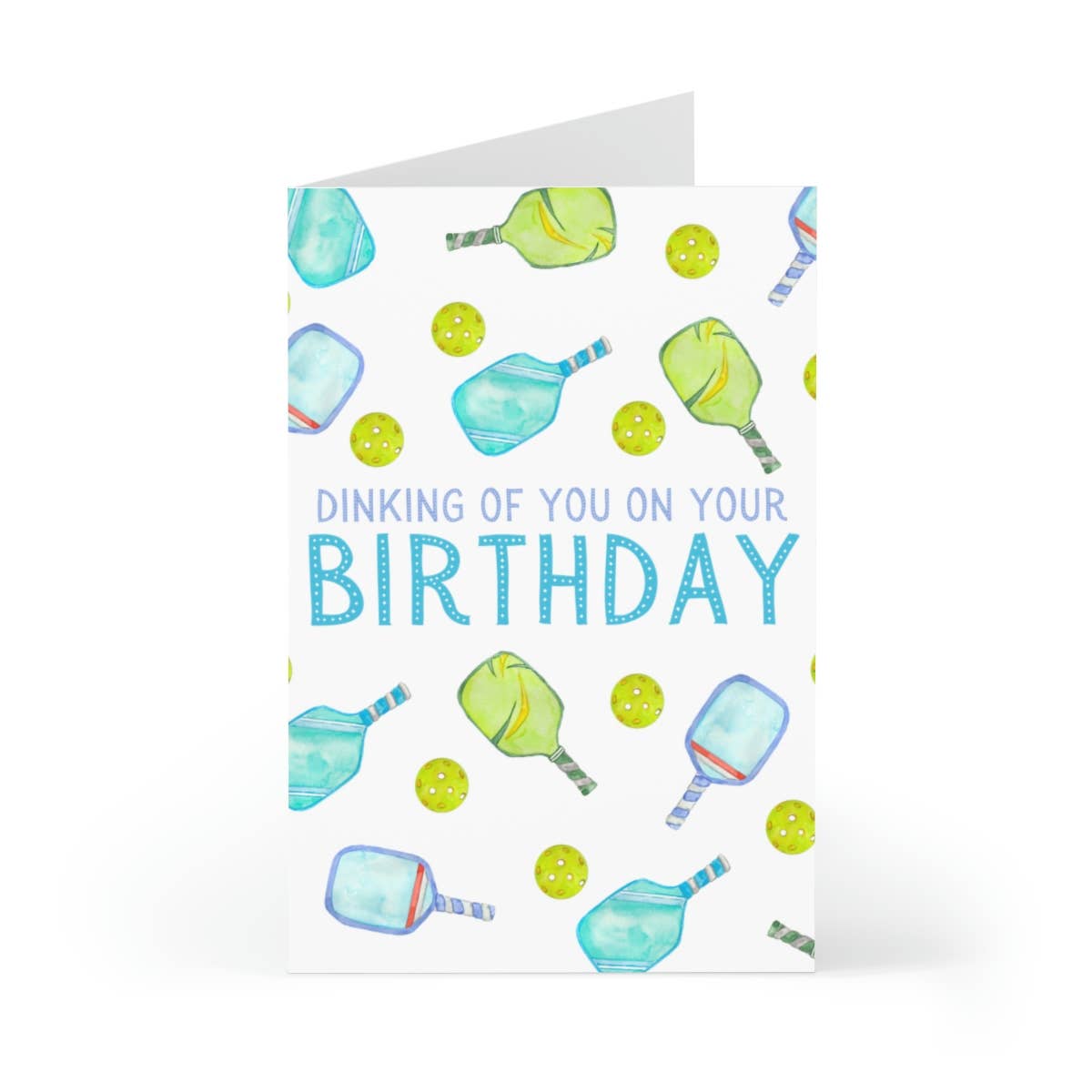 Pickleball Birthday Greeting Card