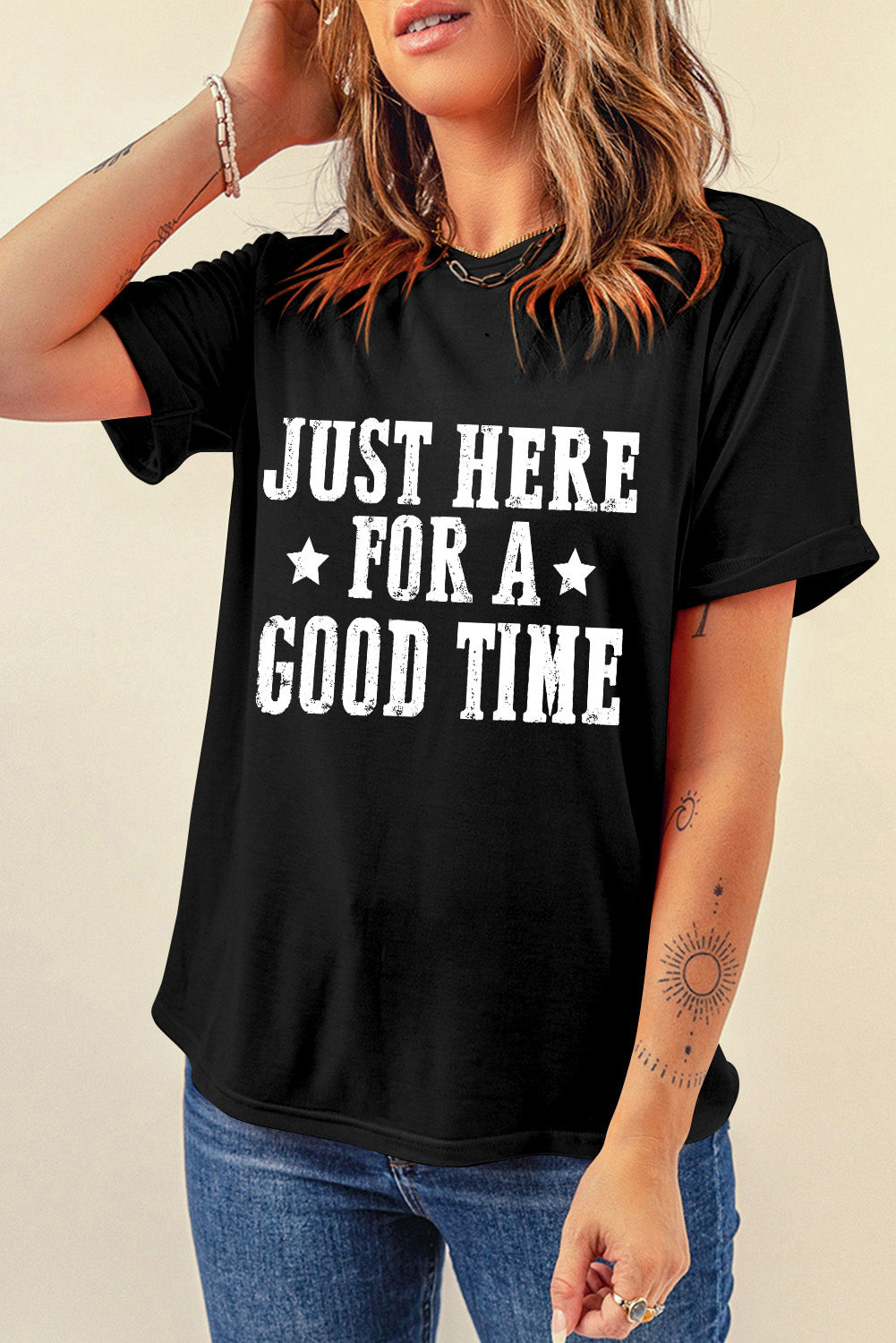 Just Here For A Good Time Short Sleeve T-Shirt