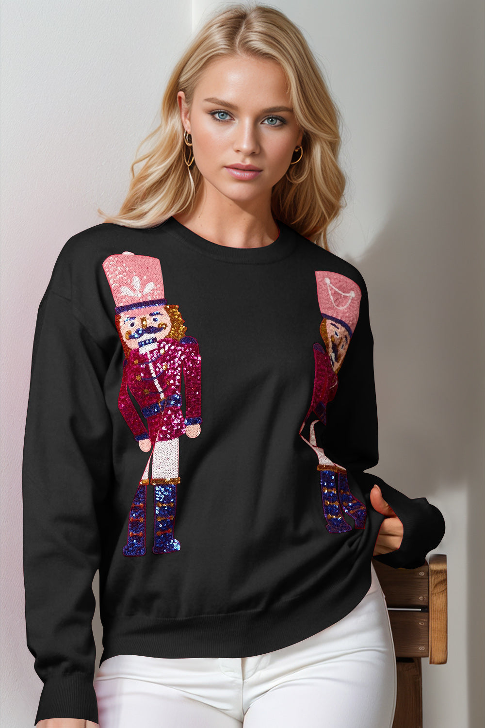 SPARKLEQUEEN Full Size Nutcracker Sweater - 4 COLORS!