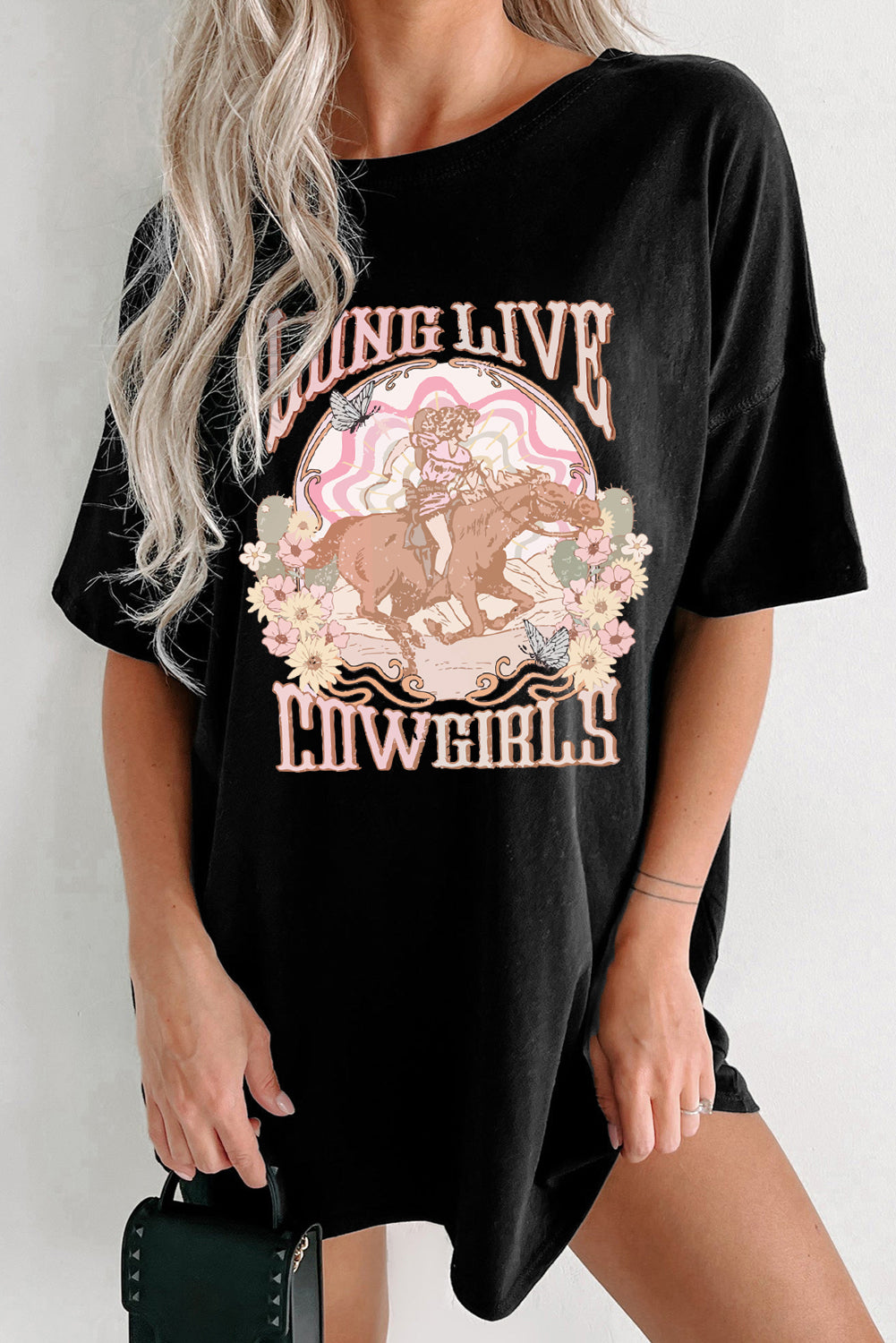 Long Live Cowgirls Morgan Wallen Inspired Oversize T-Shirt