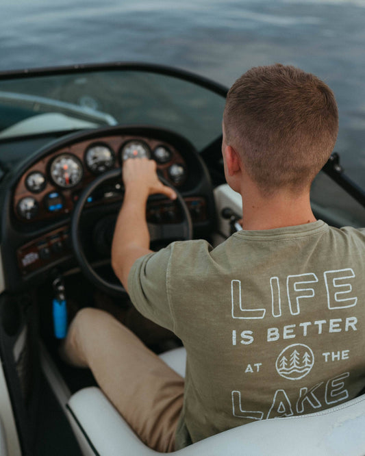 Great Lakes - Lake Life - SS T-Shirt - Moss Green