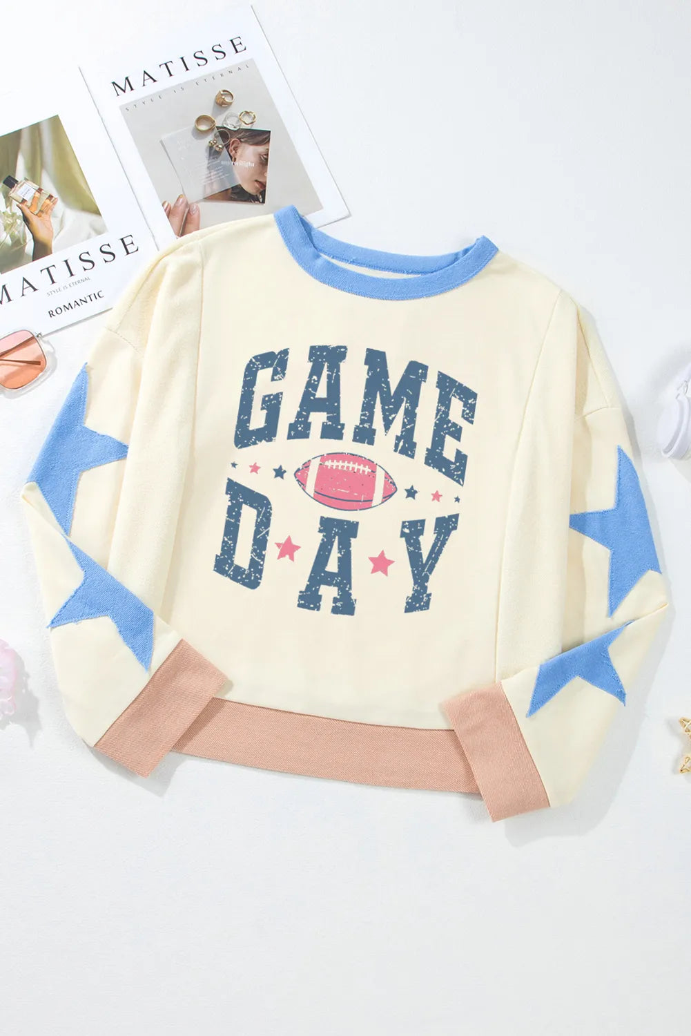 GAME DAY Star Patch Sweatshirt