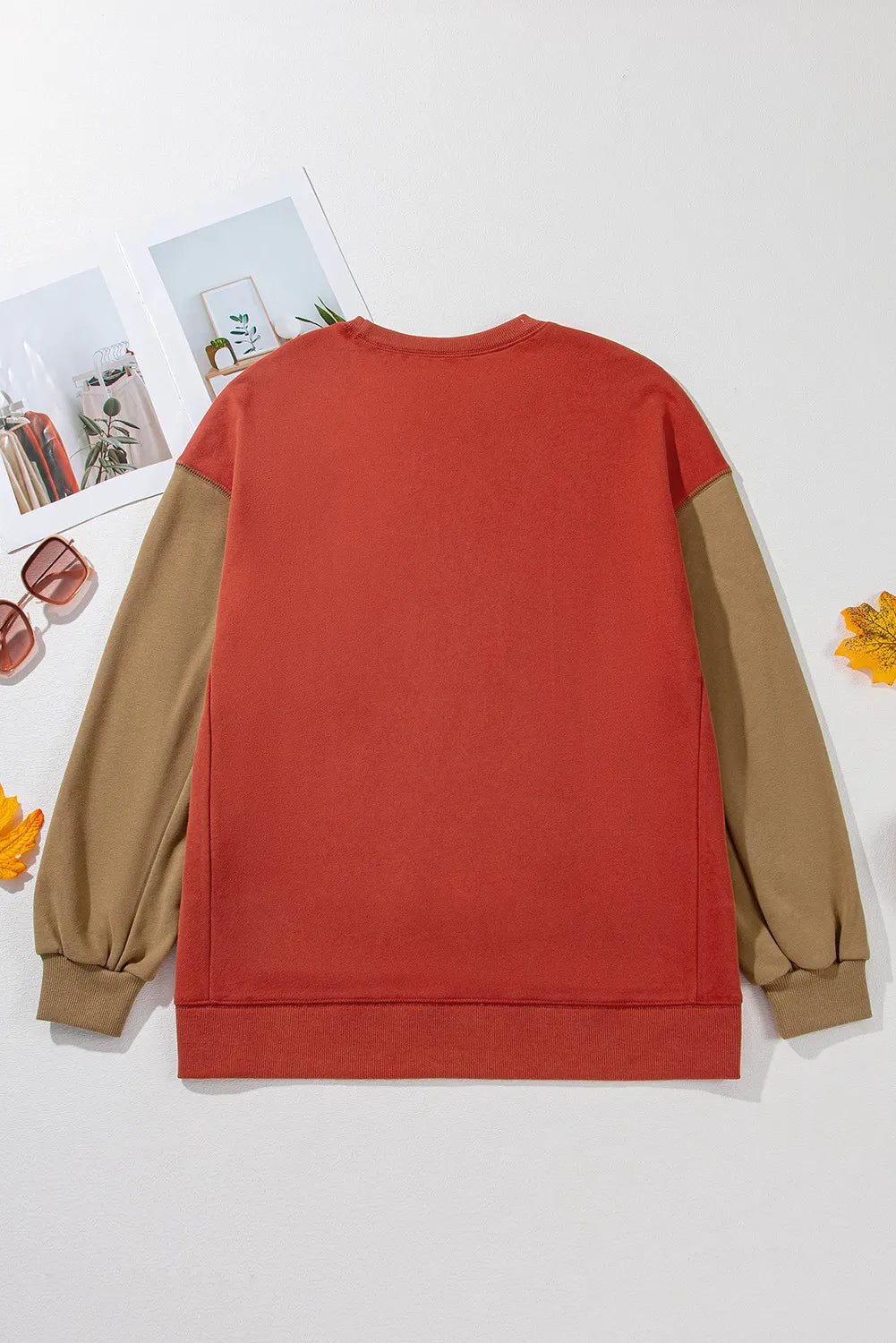 Contrast Long Sleeve Sweatshirt