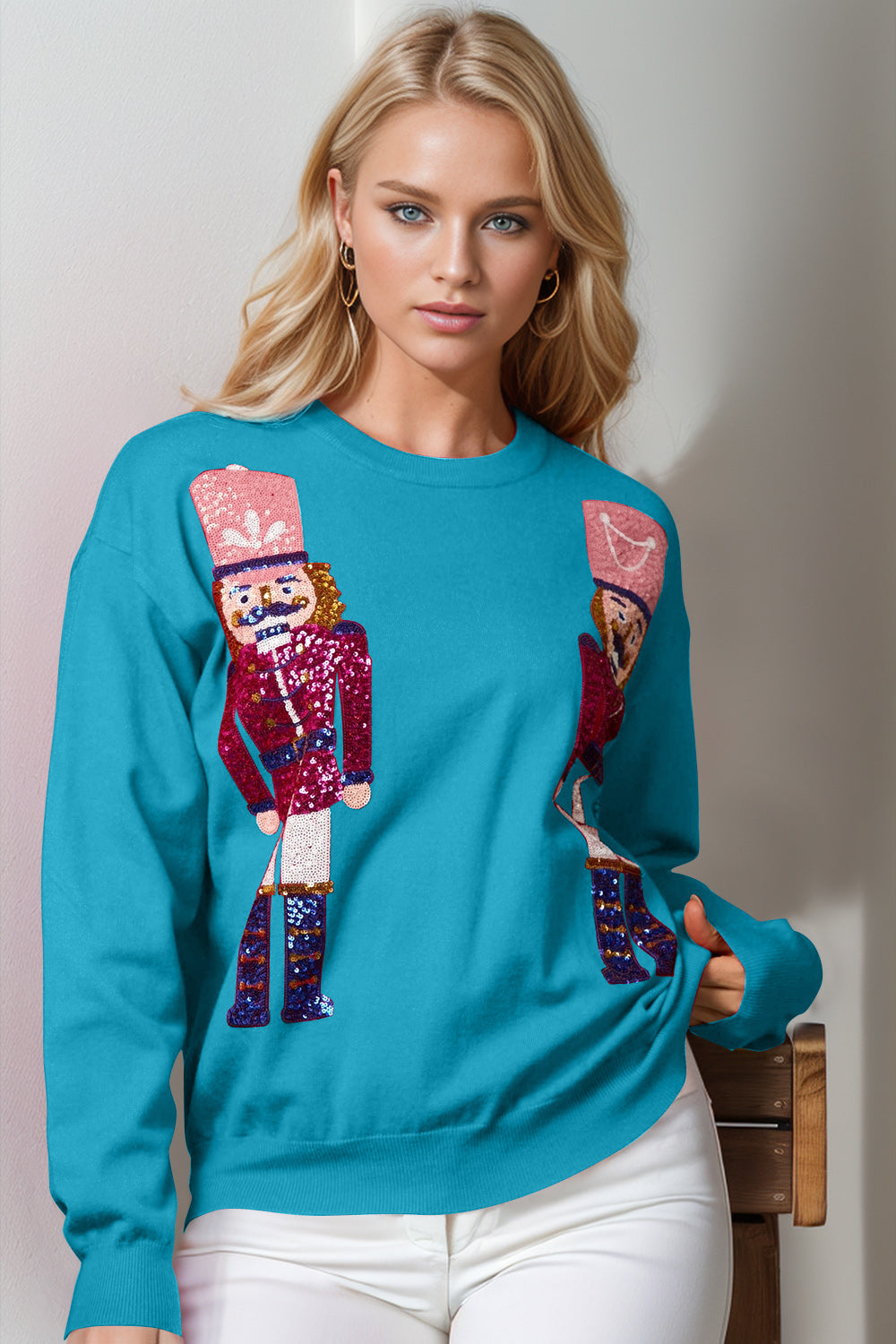 SPARKLEQUEEN Full Size Nutcracker Sweater - 4 COLORS!