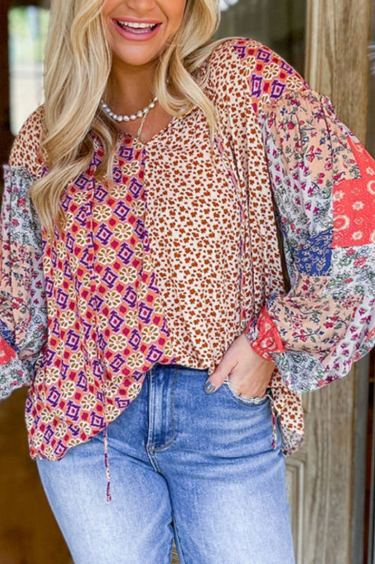 Polly Print Blouse