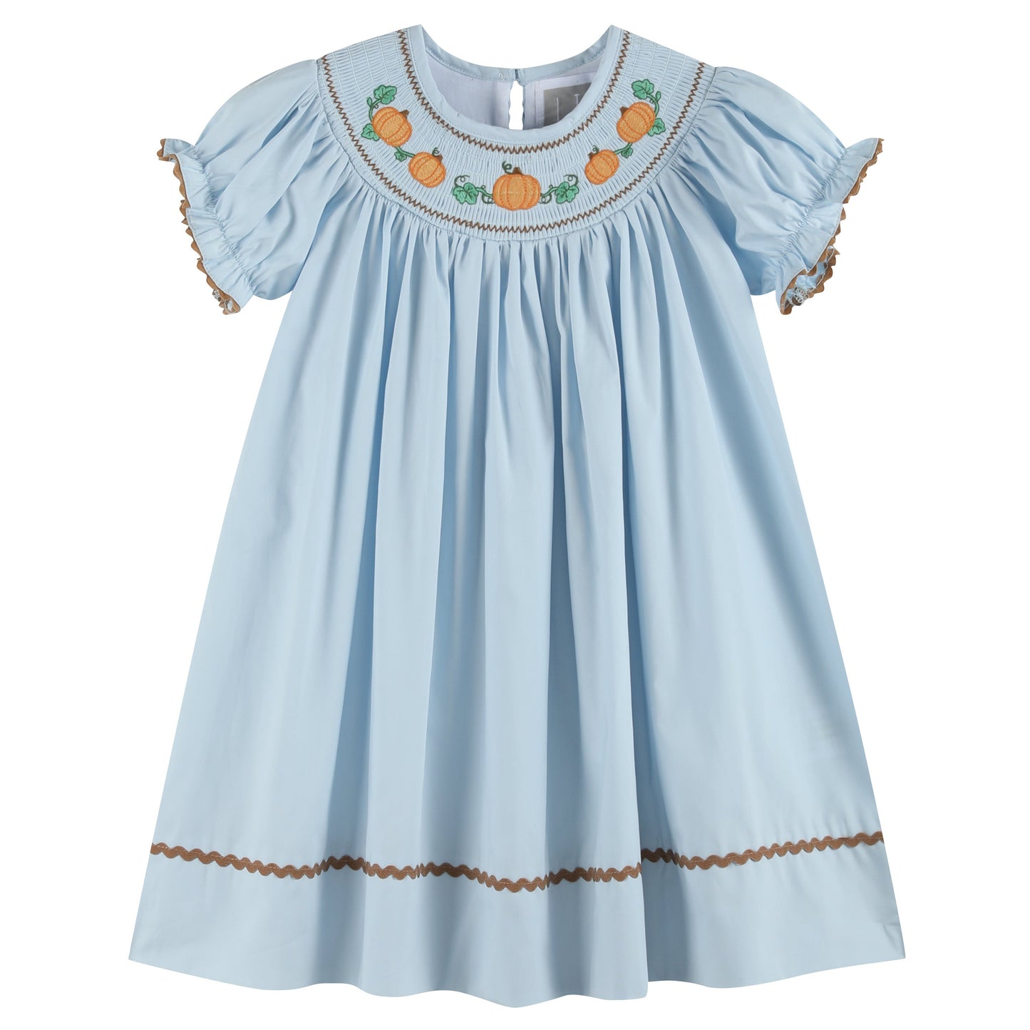 Blue Pumpkin Smocked Bishop Dress