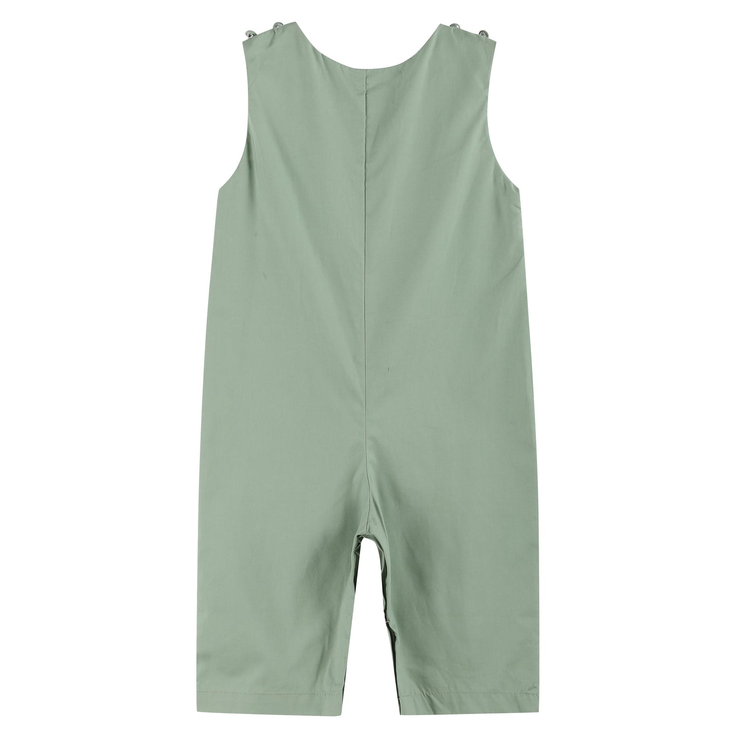 Sage Green Turkey Smocked Overalls