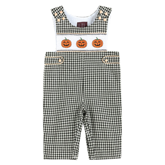 Black Gingham Pumpkin Smocked Jon Jons