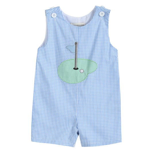 Blue Gingham Golf Hole Shortall