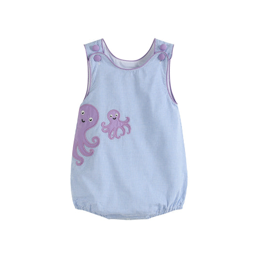 Blue Octopus Romper