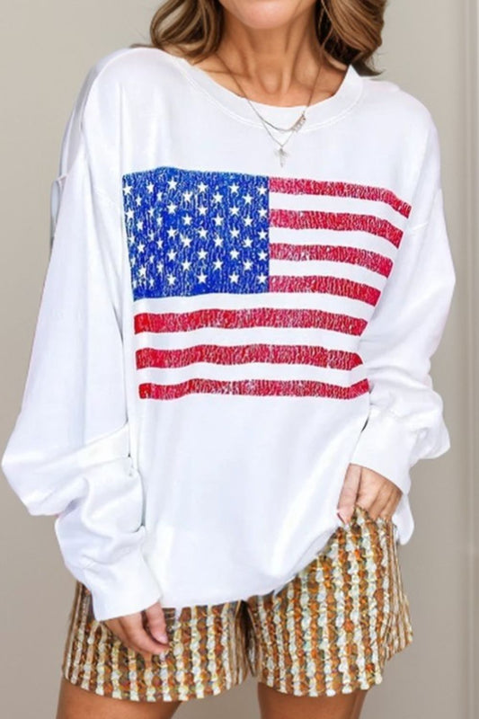 US Flag Sweatshirt