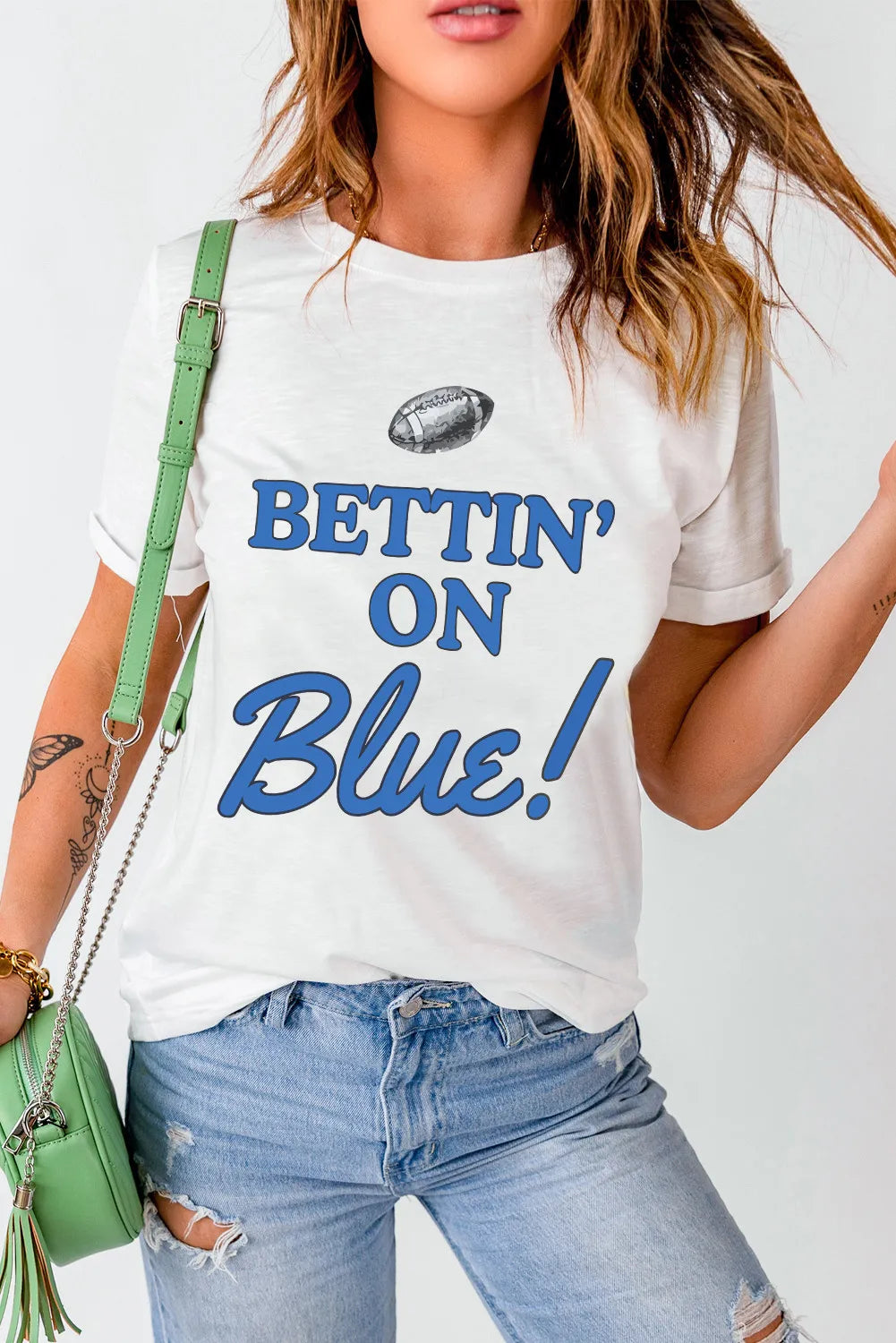 Bettin On Game Day T-Shirt - Blue & Red