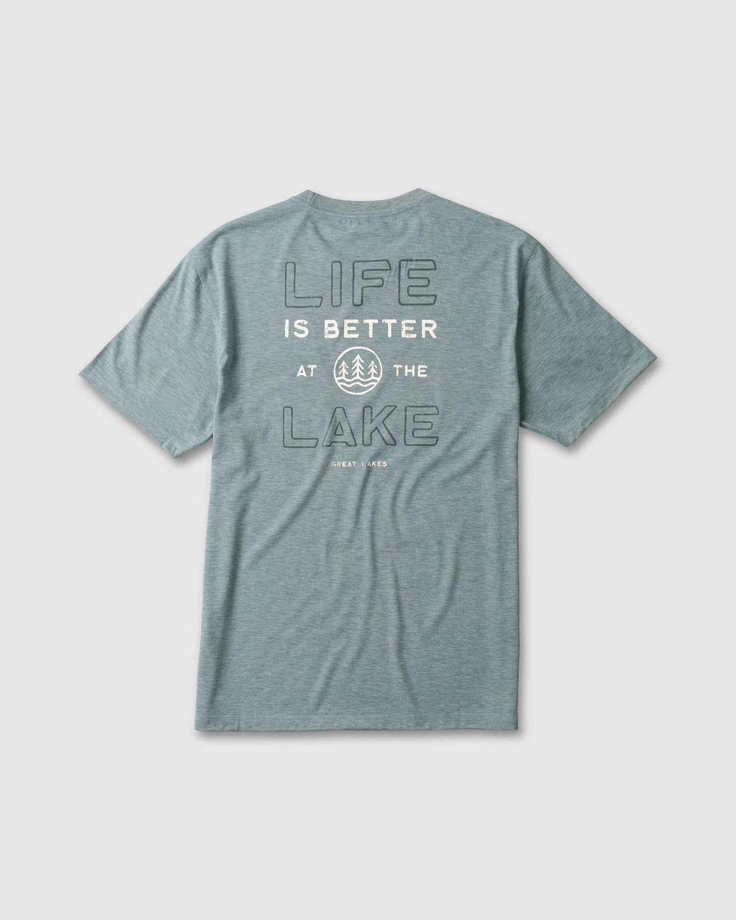 Great Lakes - Lake Life - SS T-Shirt - Heather Seafoam