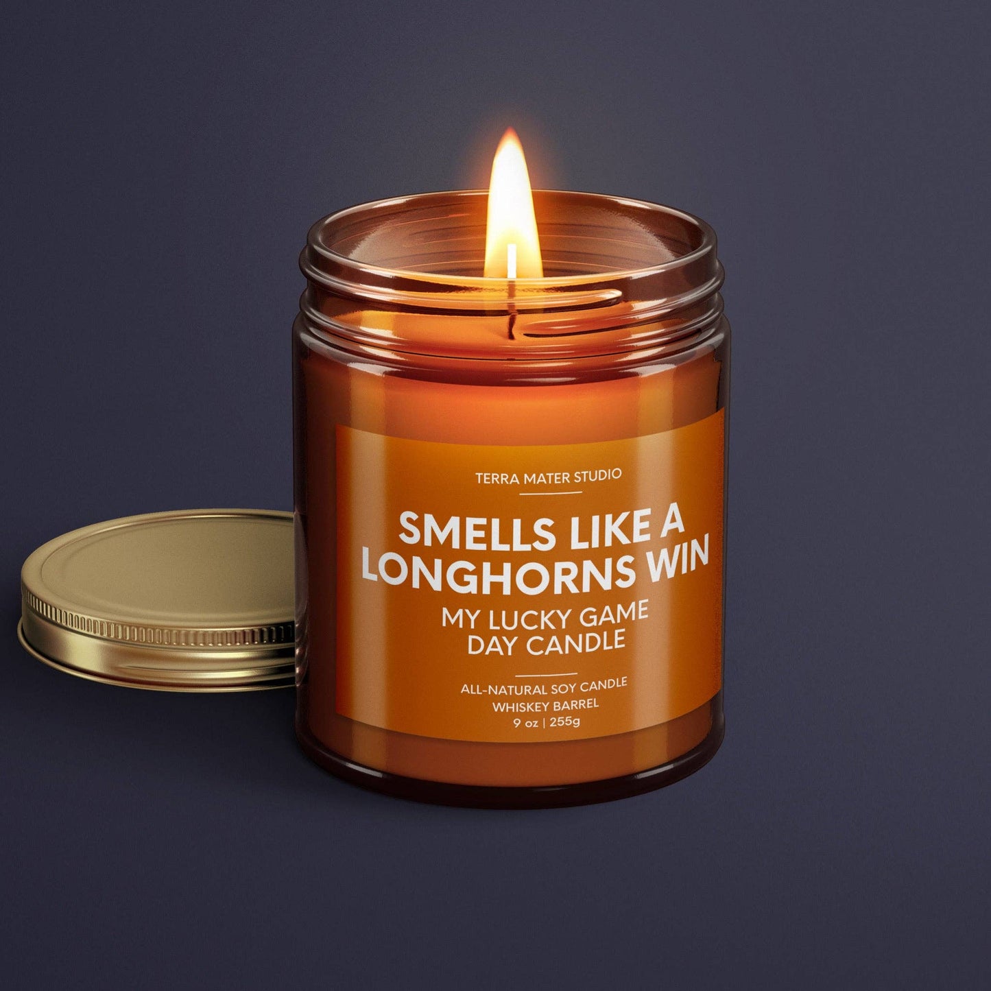 Smells Like A Longhorns Win | Texas Lucky Game Day Candle