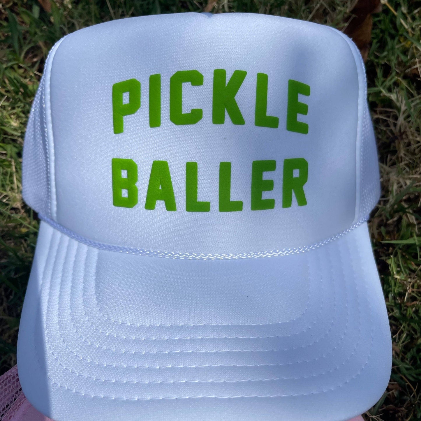 Pickle Baller Trucker Hat | White