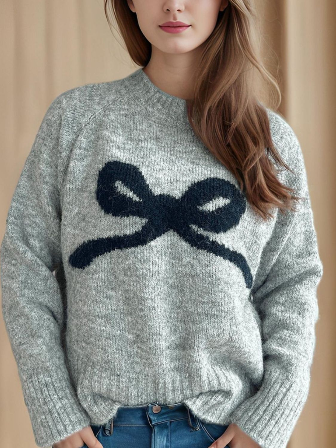 Bow Sweater - 4 Color Options