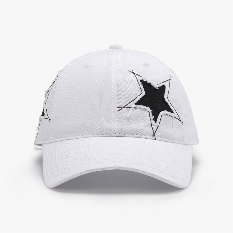 Adjustable Star Raw Hem Cap