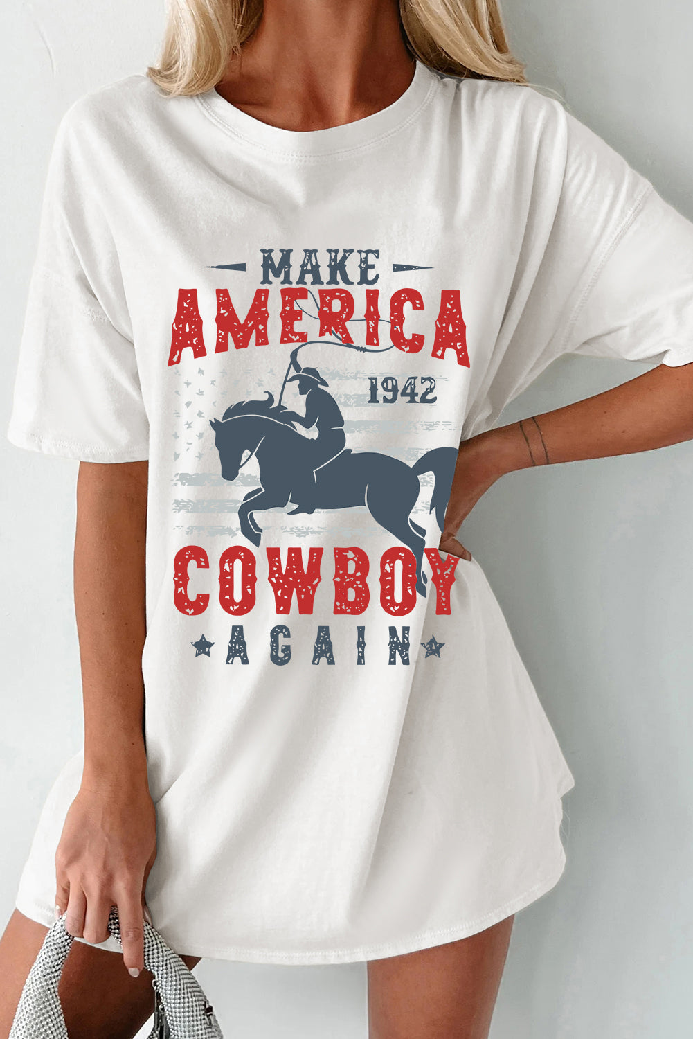 Make America Cowboy Again Short Sleeve T-Shirt