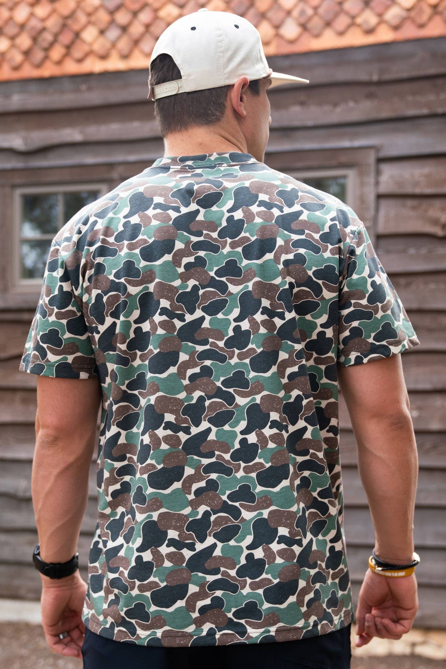 Burlebo - Throwback Camo Tee - Patch Logo Pocket - 1 Medium left!