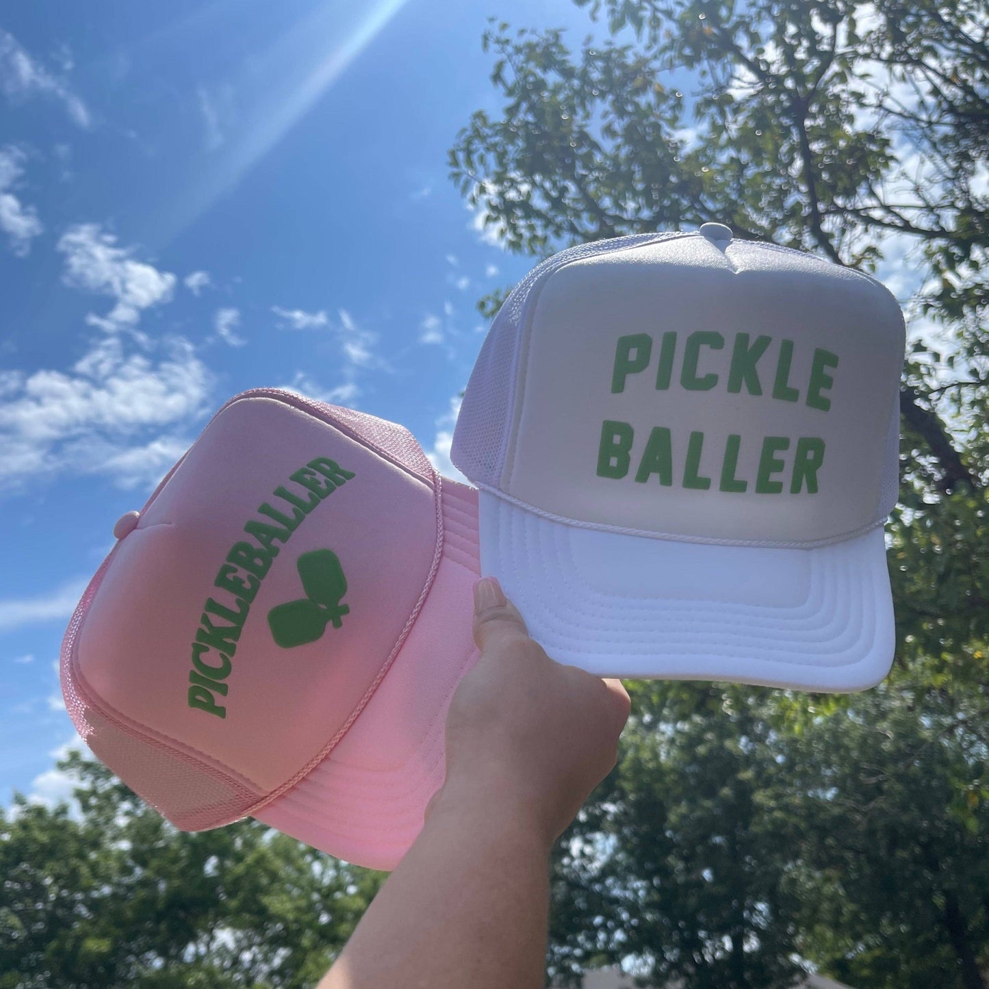 Pickle Baller Trucker Hat | White