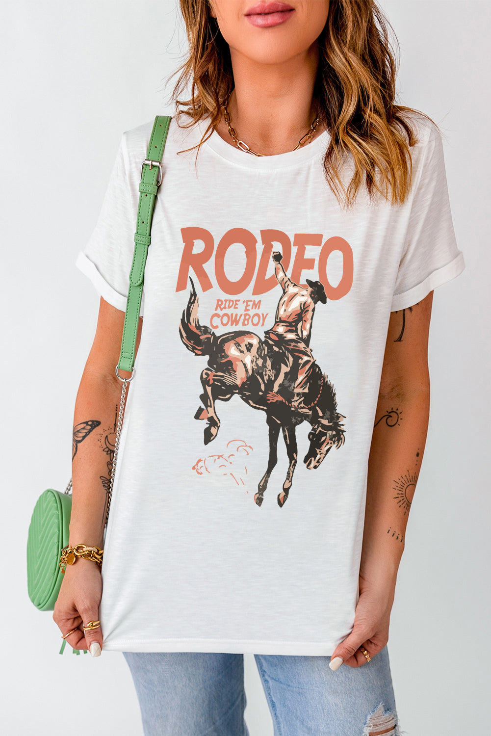 Cowboy Rodeo Graphic Short Sleeve T-Shirt