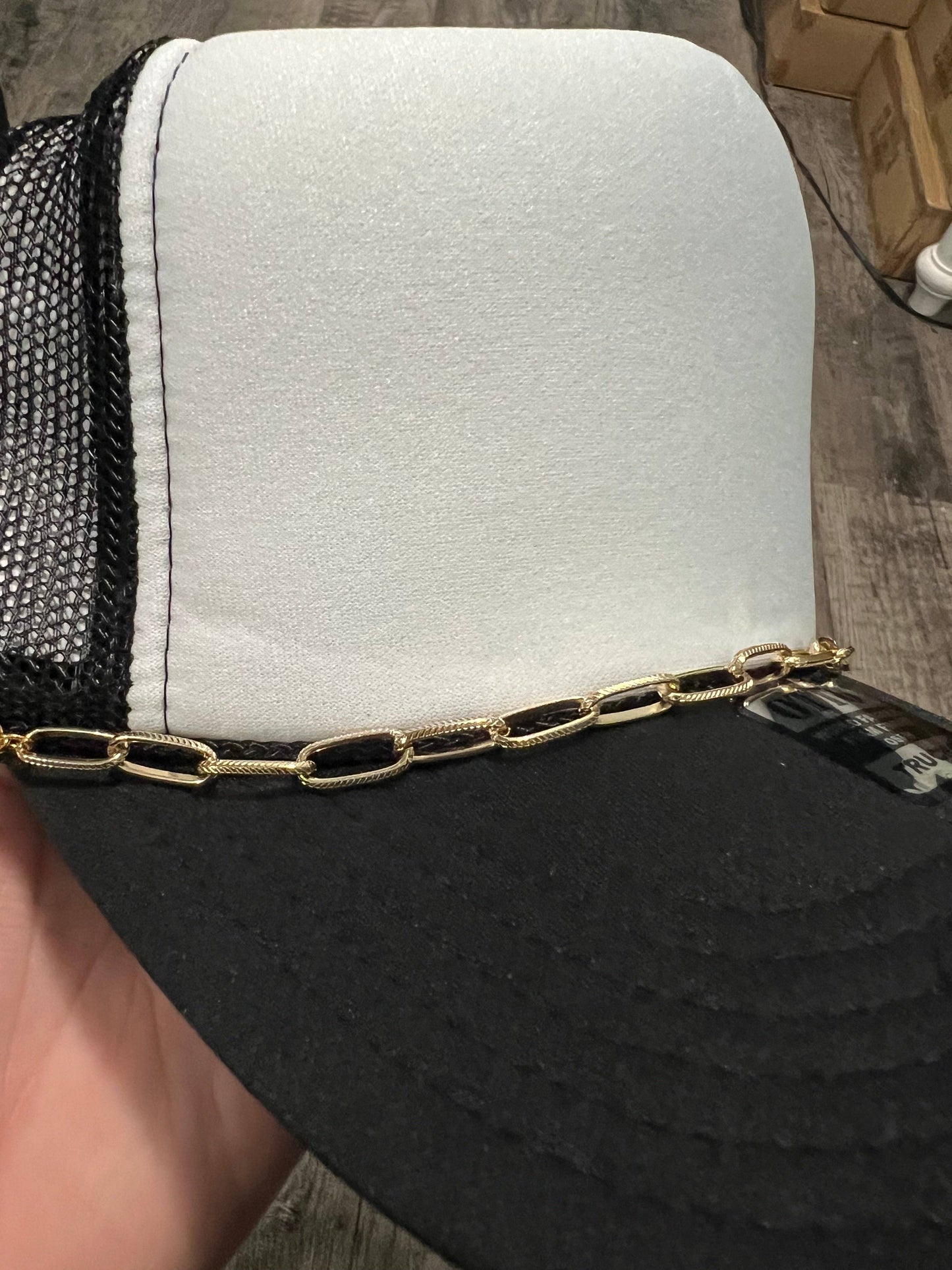 Gold Trucker Hat Chain