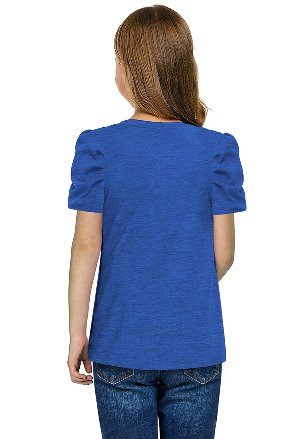 Girls Puff Sleeve T-Shirt