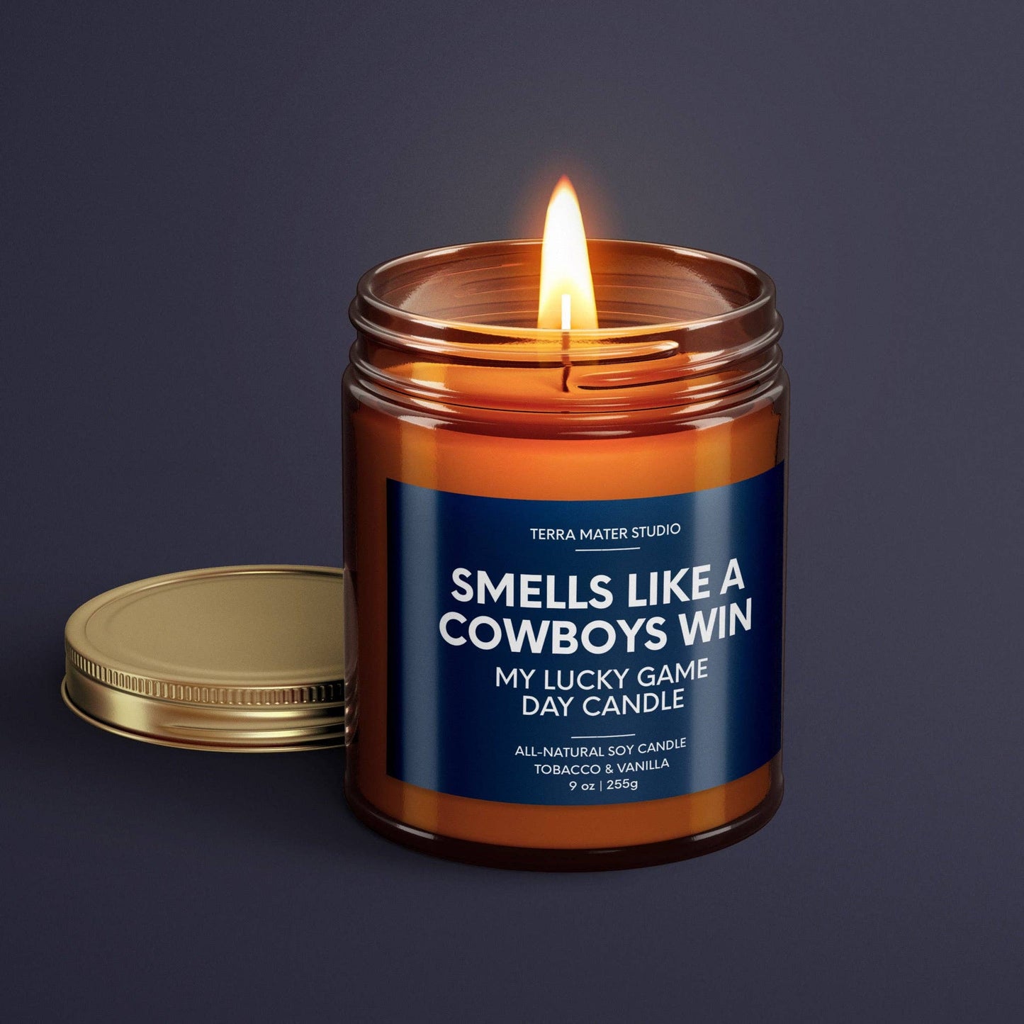 Smells Like A Cowboys Win | Dallas Lucky Game Day Candle