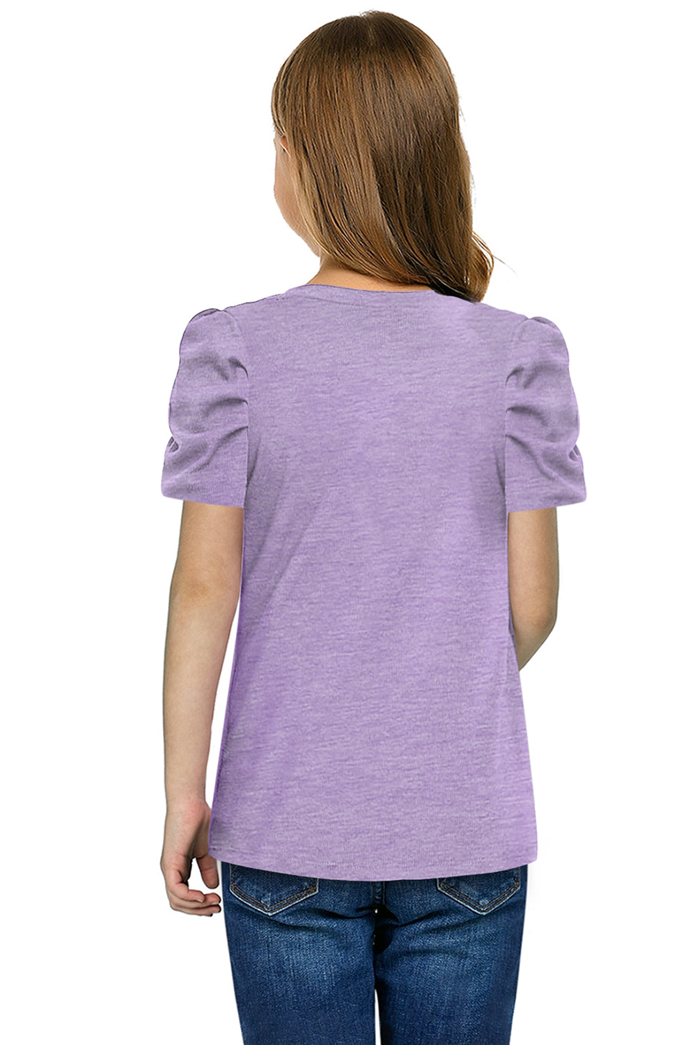 Girls Puff Sleeve T-Shirt