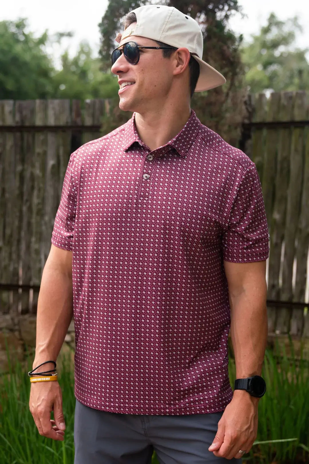 Burlebo - Performance Polo - Texas Maroon