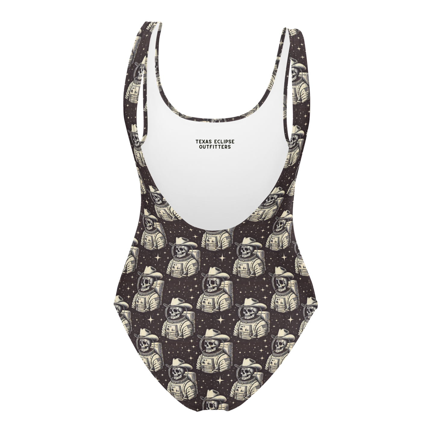 Space Renegade: Astronaut Calavera Outlaw One-Piece Swimsuit