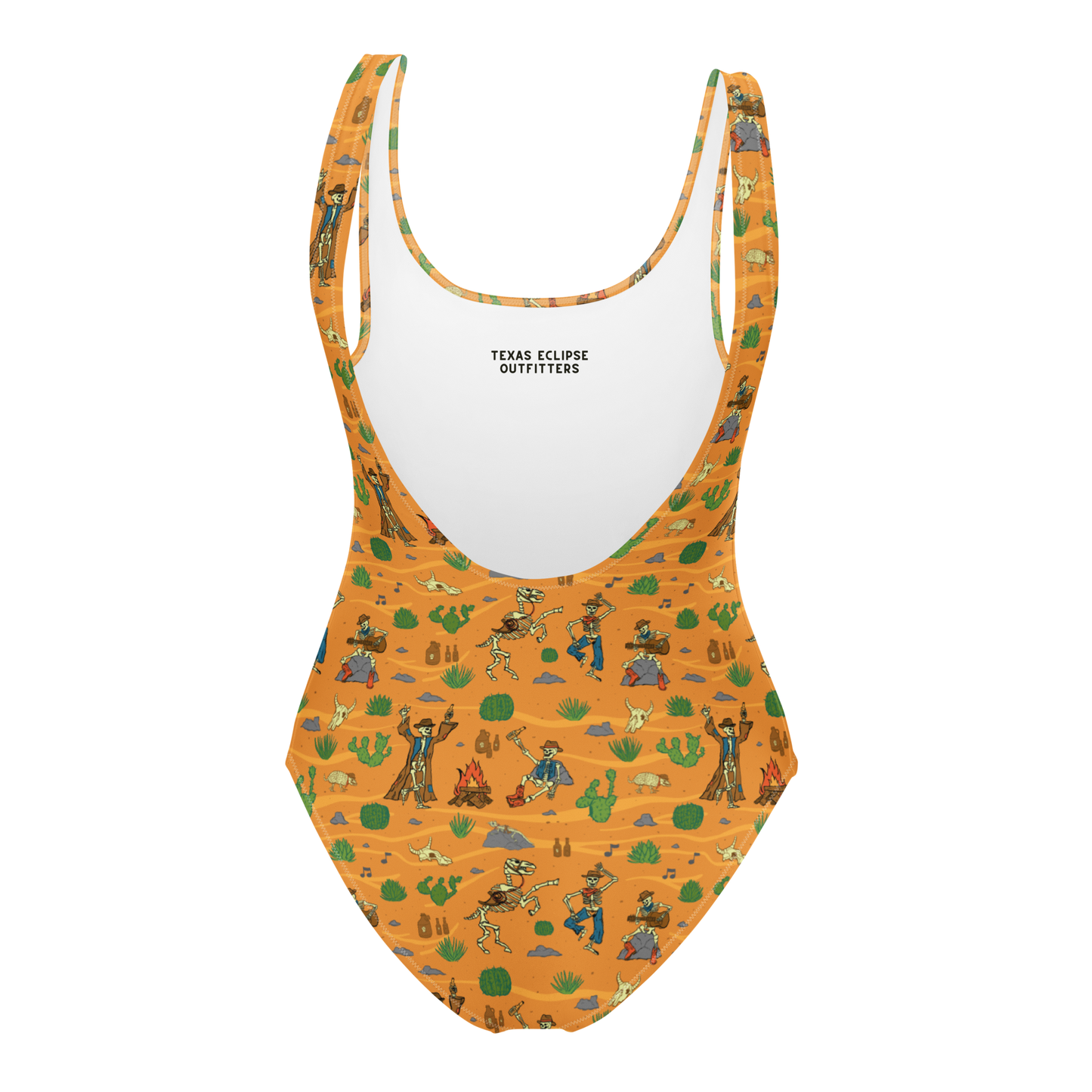 Bones and Embers: Vaquero’s Last Dance One-Piece Swimsuit