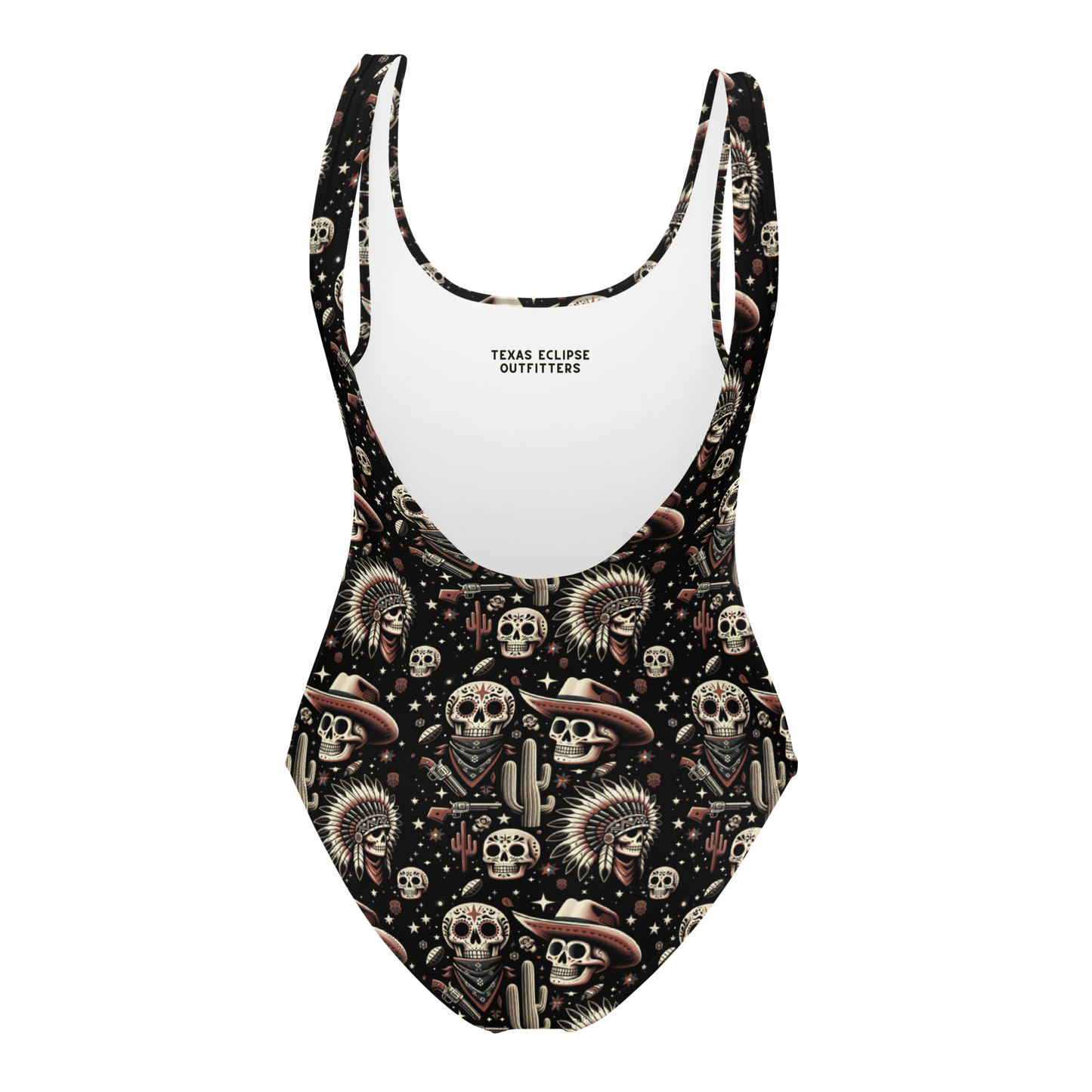 Renegade Revel: Outlaw Skull One-Piece Swimsuit