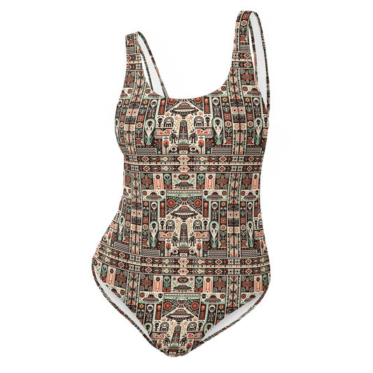 Mayan Fever Dream: A Sighting One-Piece Swimsuit