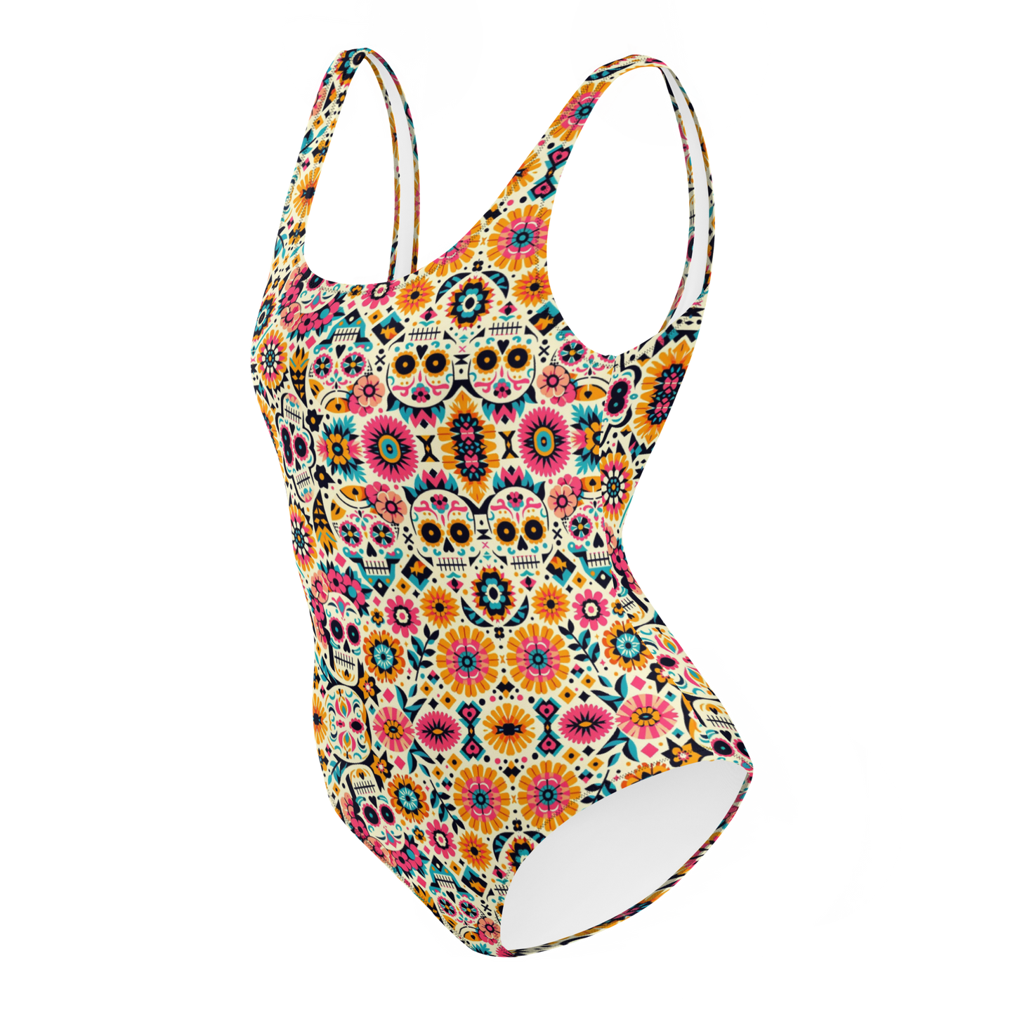 Calavera Dreams: Dia de los Muertos One-Piece Swimsuit