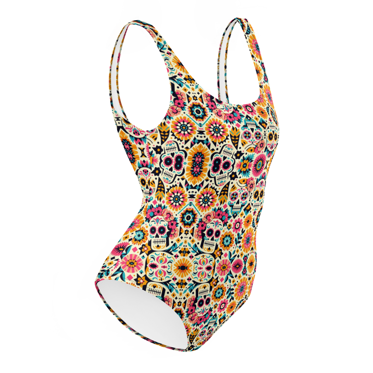 Calavera Dreams: Dia de los Muertos One-Piece Swimsuit