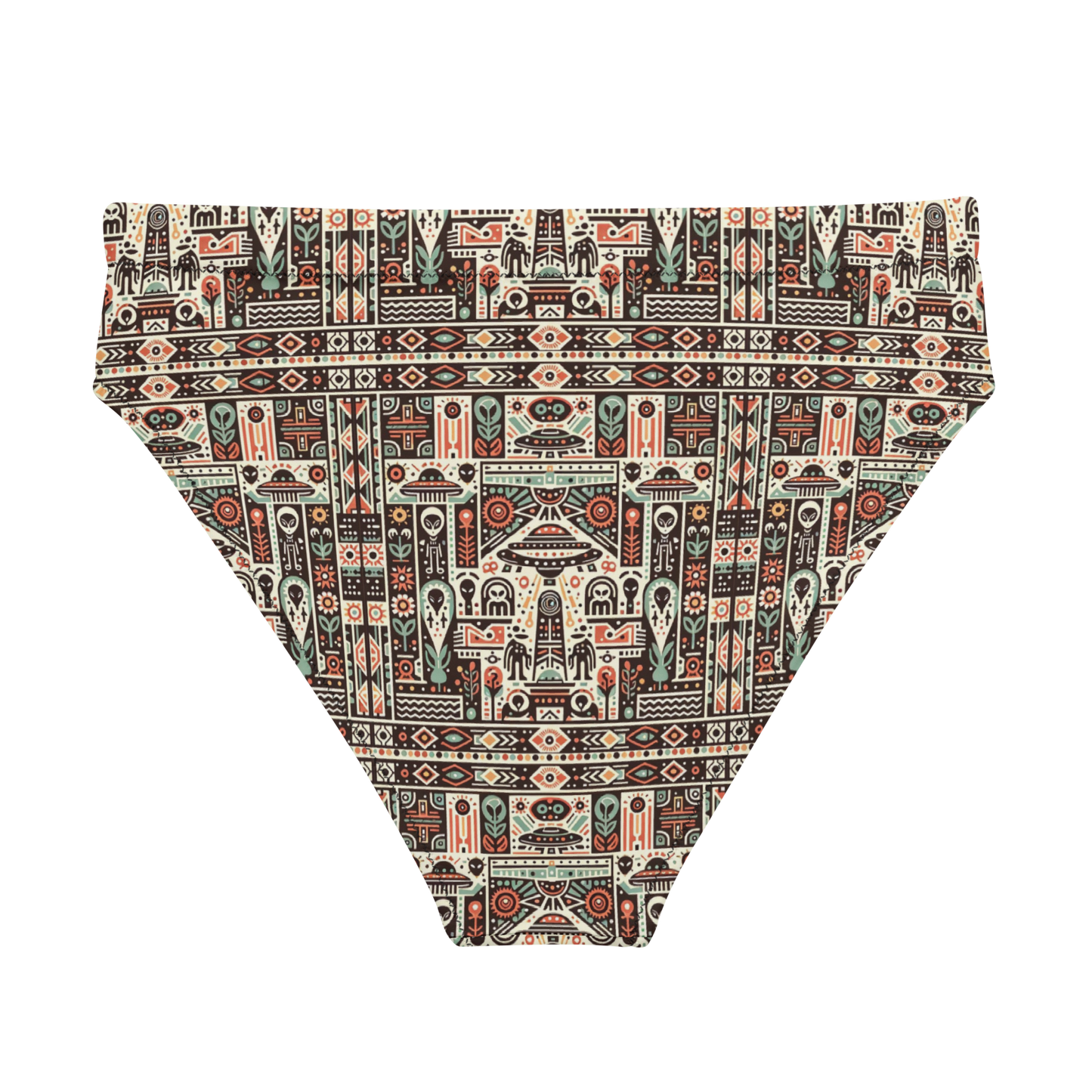 Mayan Fever Dream: A Sighting High-Waisted Bikini Bottom