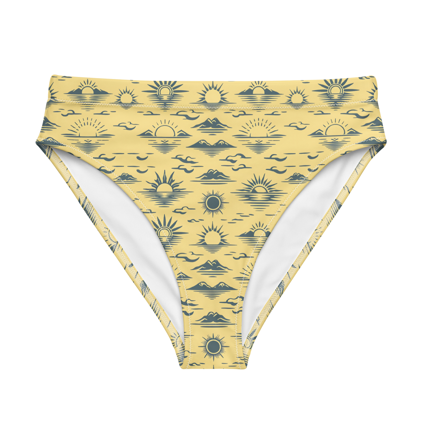 Desert Mirage: Sandstorm Ridge High-Waisted Bikini Bottom