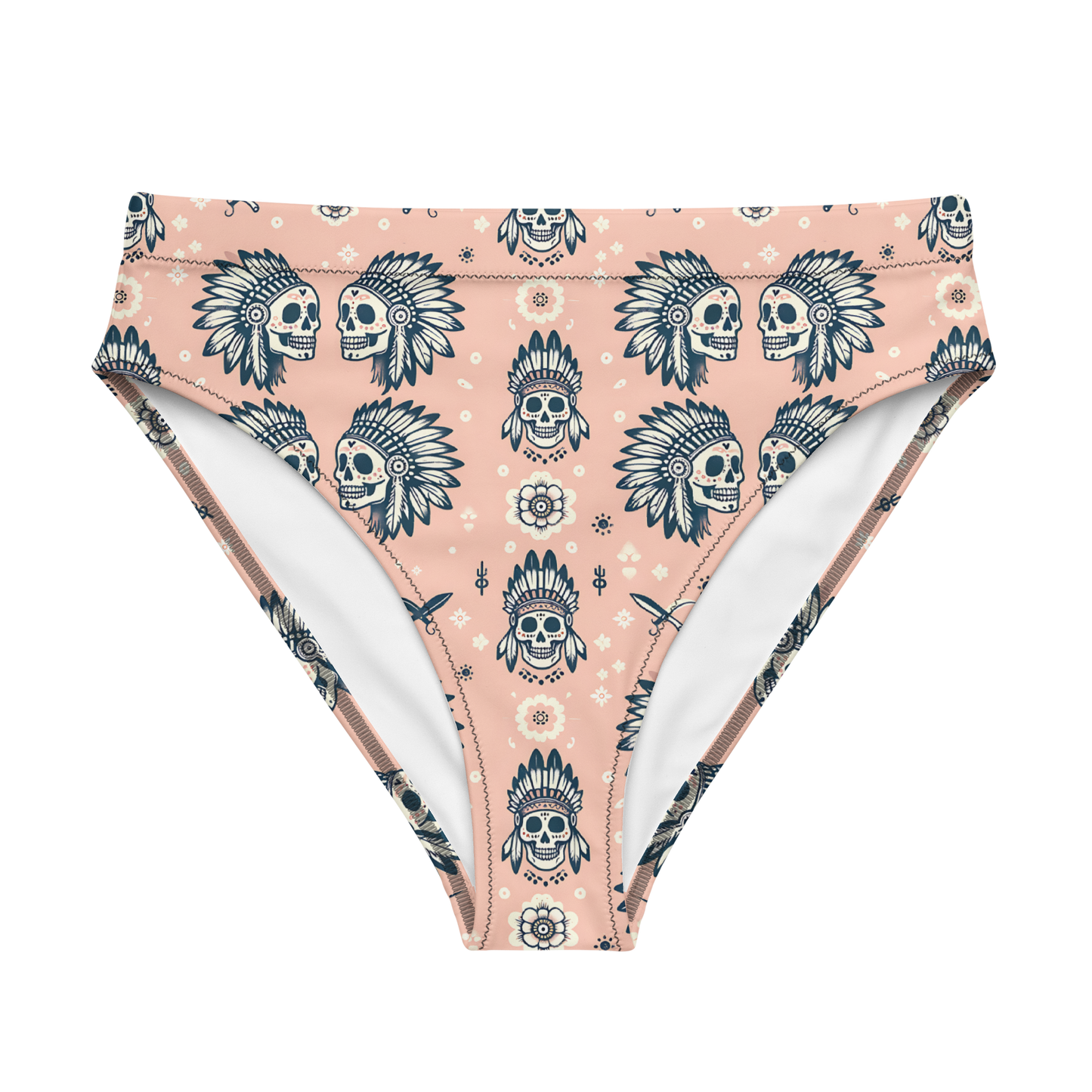 Warrior Calavera: Sunset Ceremonies High-Waisted Bikini Bottom