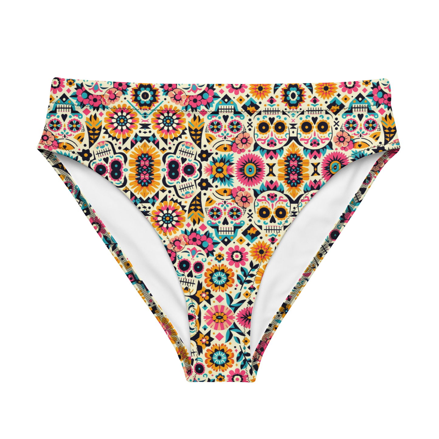 Calavera Dreams: Dia de los Muertos High-Waisted Bikini Bottom