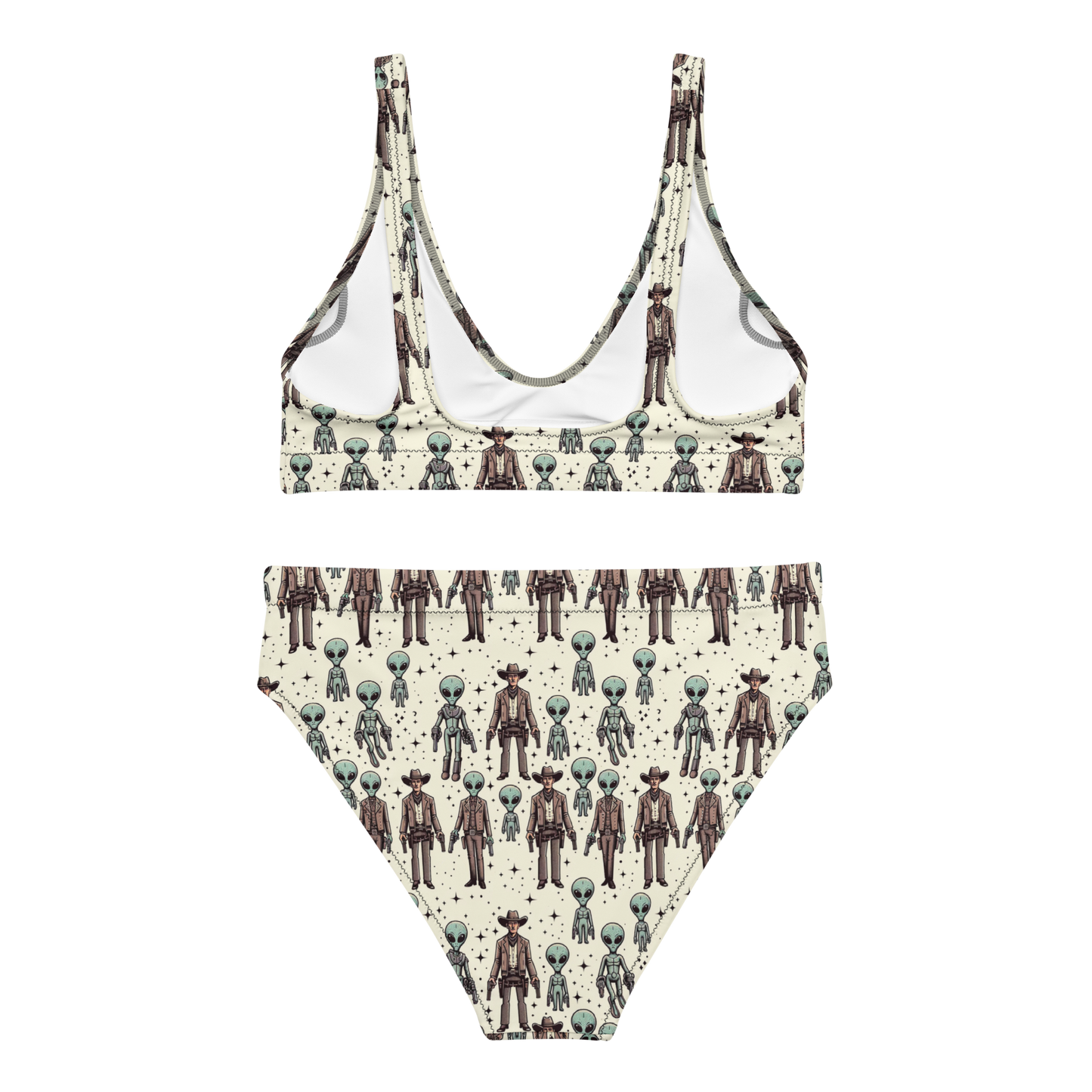 Cosmic Cowboys: Cowboys and Aliens High-Waisted Bikini