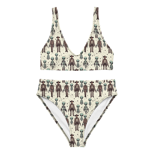 Cosmic Cowboys: Cowboys and Aliens High-Waisted Bikini