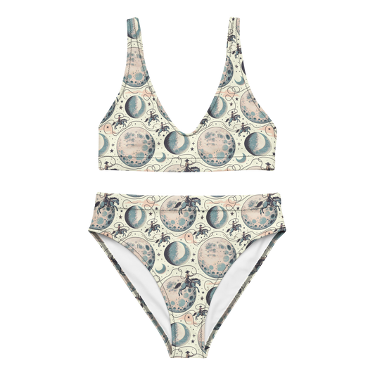 Lunar Lasso: Cosmic Cowboy High-Waisted Bikini