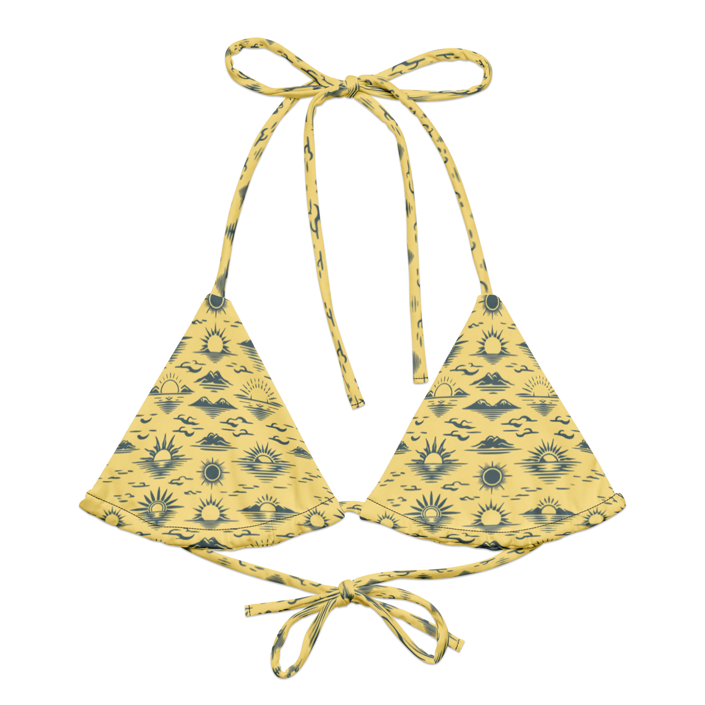 Desert Mirage: Sandstorm Ridge String Bikini Top