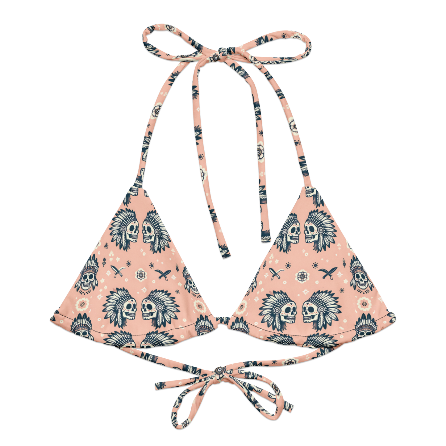 Warrior Calavera: Sunset Ceremonies String Bikini Top