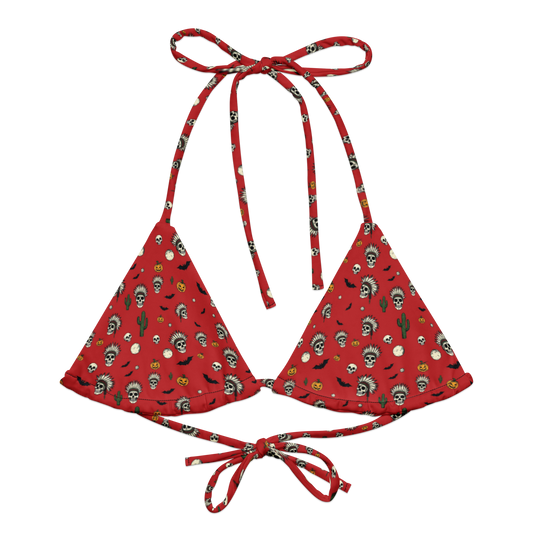 Sugar Skulls: Hallowed Ground String Bikini Top