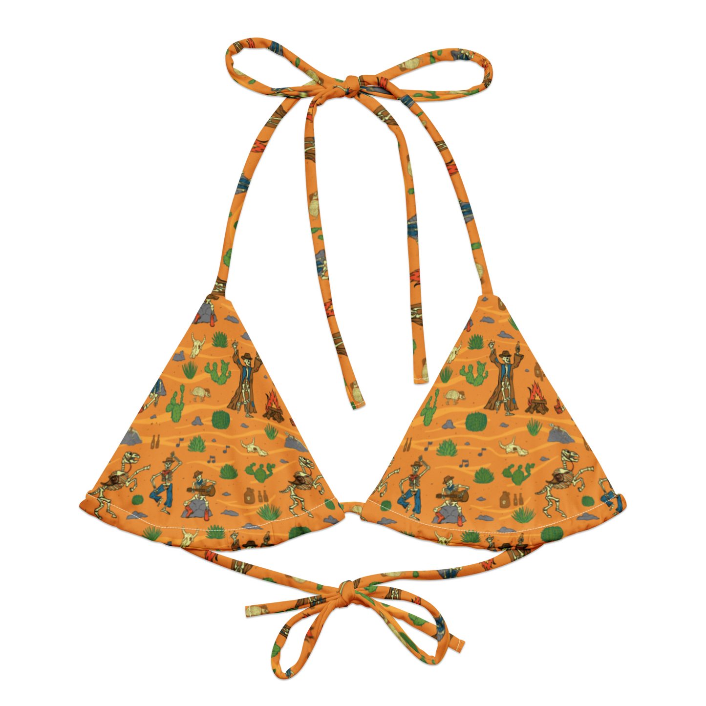 Bones and Embers: Vaquero’s Last Dance String Bikini Top