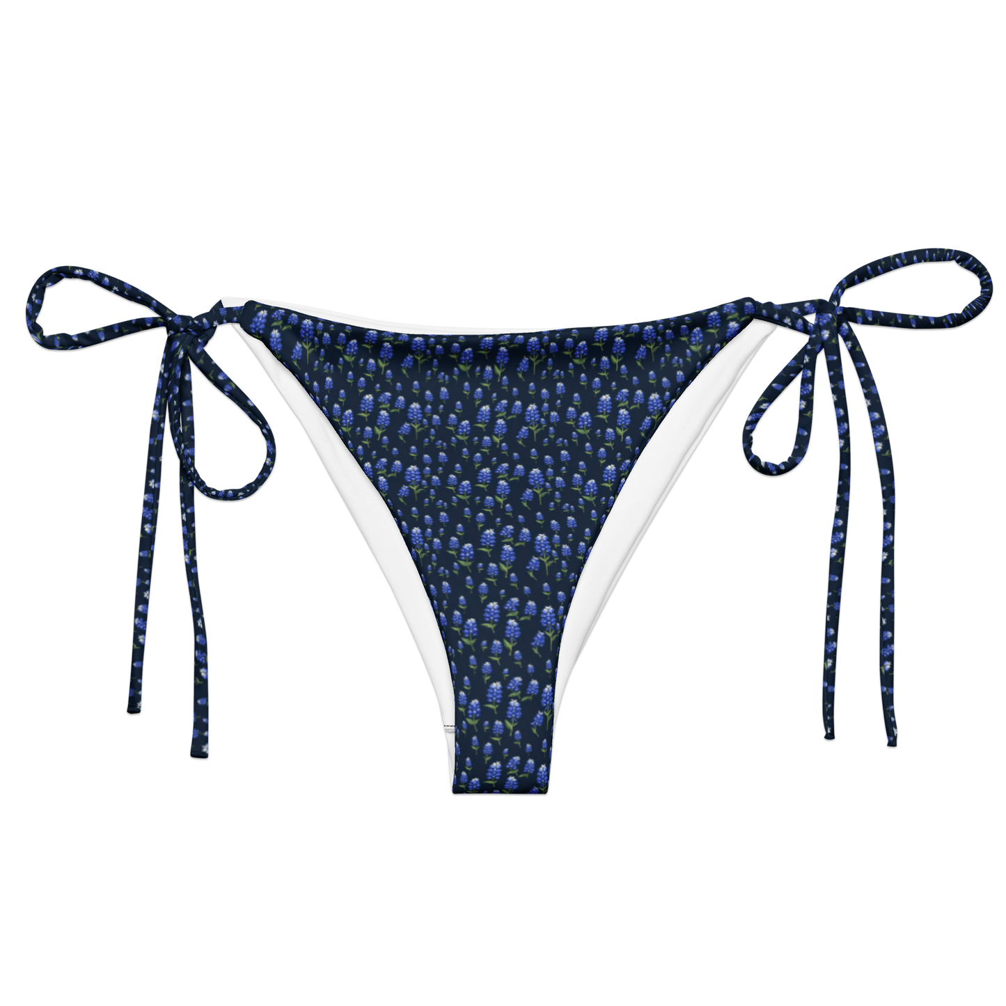 Wildflower Blues: Lone Star Bluebonnet String Bikini Bottom