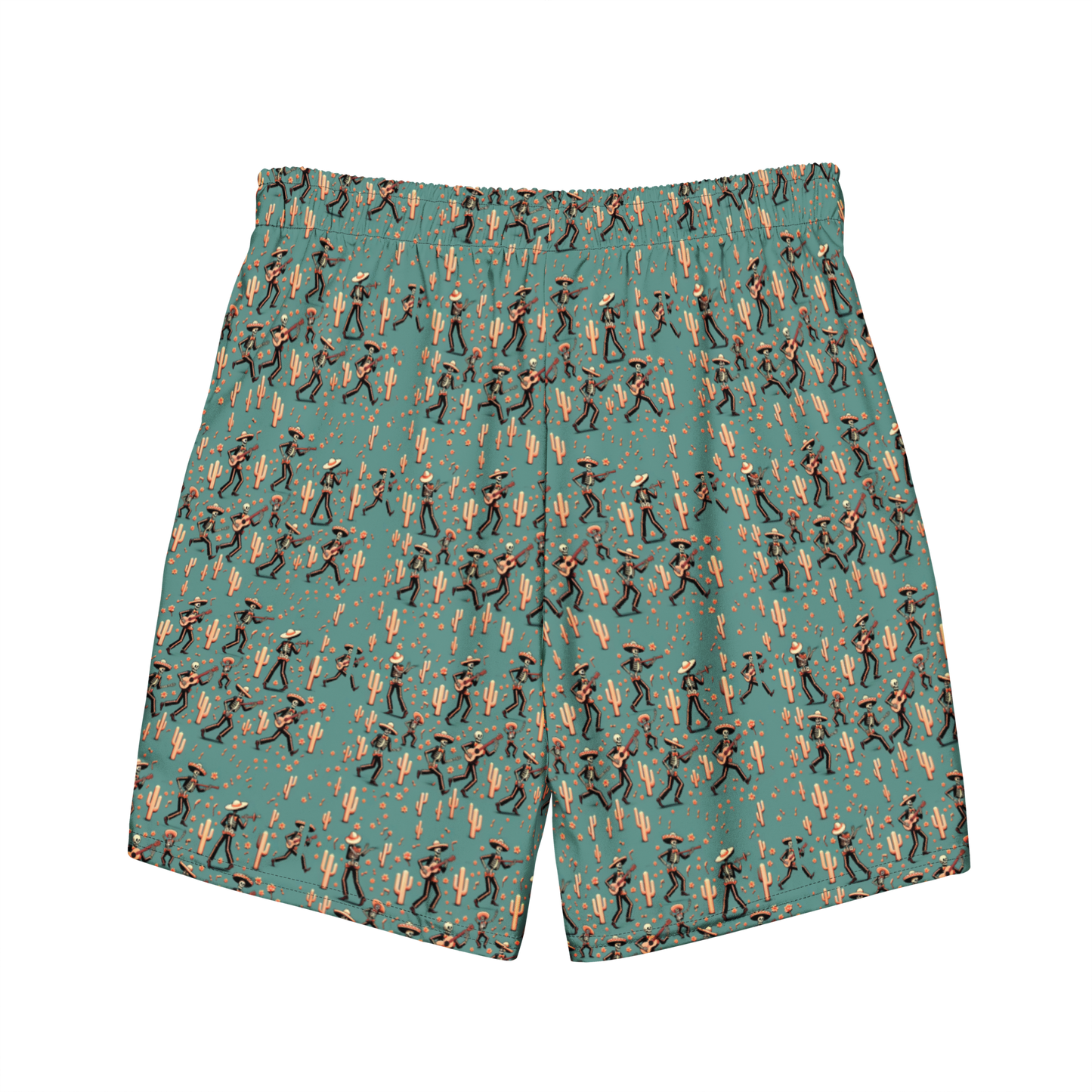 Fiesta Fantasma: Skeleton Mariachi Swim Trunks